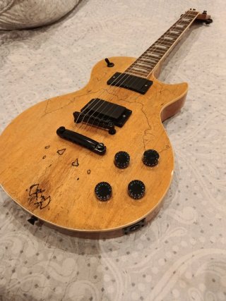 Guitarra Eléctrica Les Paul Madera Natural