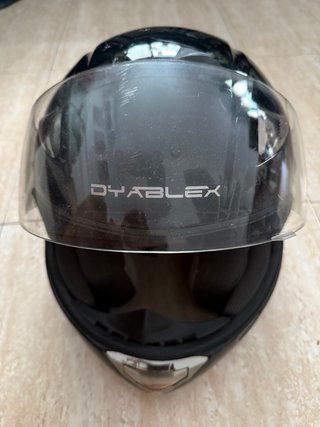 Casco de moto negro DYABLEX