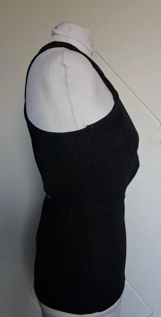 Top donna incrocio nero