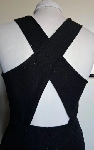 Top donna incrocio nero