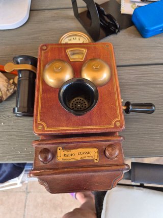 Radio Clásica Antigua Madera Sólida