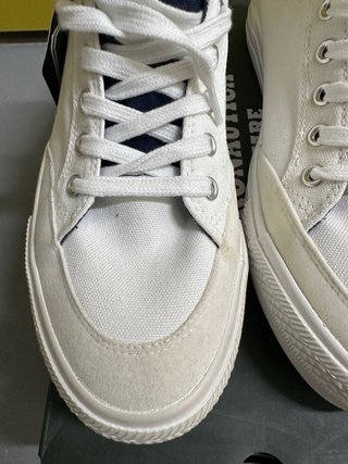Zapatillas Lona Aeronautica Militare Beige/Blanco