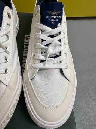 Zapatillas Lona Aeronautica Militare Beige/Blanco