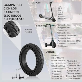 Ruedas Macizas 10 Pulgadas Patinete Eléctrico