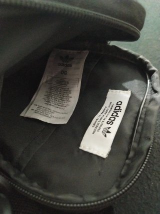 Bandolera Adidas Negra y Gris