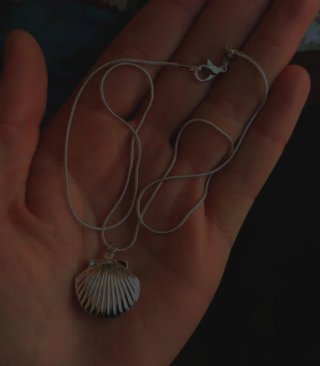 Collar Plata 925 Colgante Concha Marina
