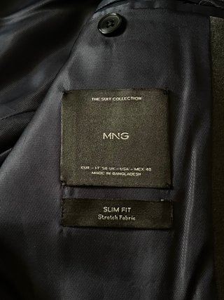 Traje Mango Gris