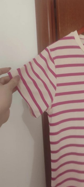 Vestido rayas rosa y blanco sin estrenar