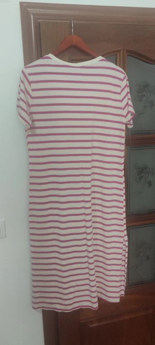 Vestido rayas rosa y blanco sin estrenar