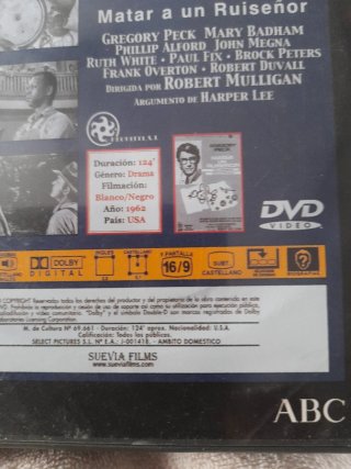 DVD Matar a un Ruiseñor - Robert Mulligan