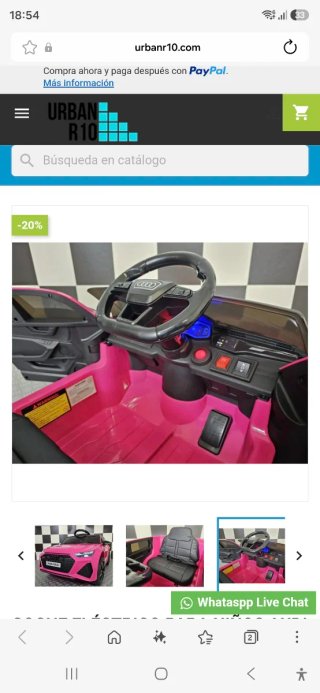 Coche Eléctrico Audi RS6 Rosa Niños