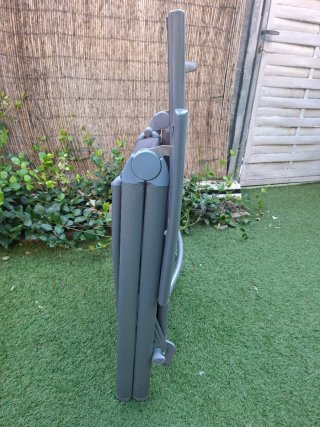 2 sillas Tumbonas Aluminio Houston Gris