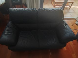 Sofá 3+2 plazas azul + funda regalo