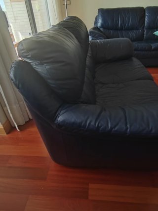 Sofá 3+2 plazas azul + funda regalo