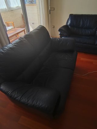 Sofá 3+2 plazas azul + funda regalo
