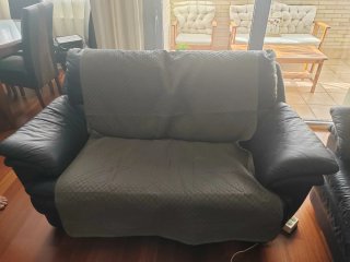 Sofá 3+2 plazas azul + funda regalo