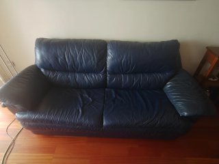 Sofá 3+2 plazas azul + funda regalo