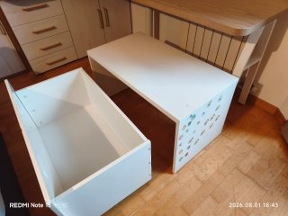 Mueble de Ikea blanco para guardar juguetes