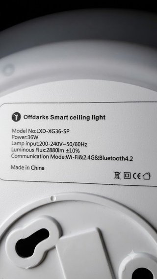Luz Techo Inteligente Offdarks 36W c/ Altavoz