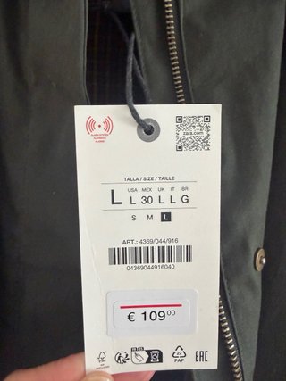 Trench gabardina de Zara Nueva