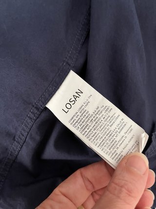 Camisa de hombre azul
