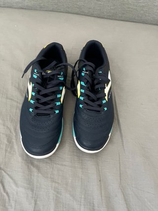 Zapatilla Fútbol Sala Joma Negra y Turquesa