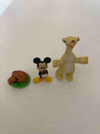 Lote Muñecos Disney Mickey y Sid