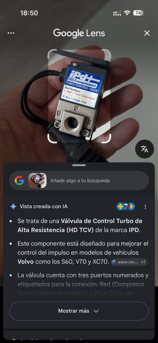Válvula de descarga y accesorios volvo