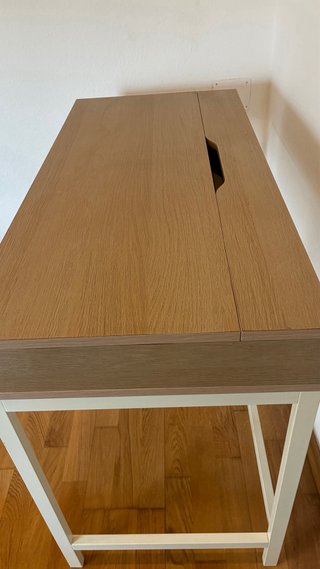 Escritorio Ikea madera y metal