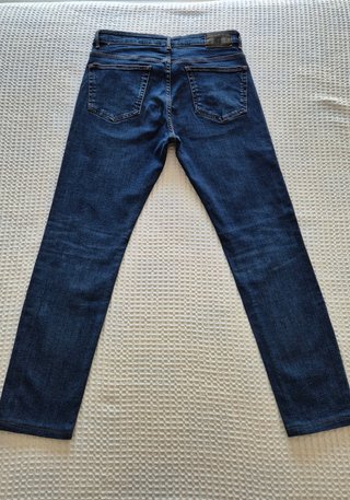 Pantalón ajustado vaquero Mango azul oscuro