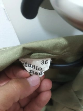 Vestido mujer verde militar sin mangas