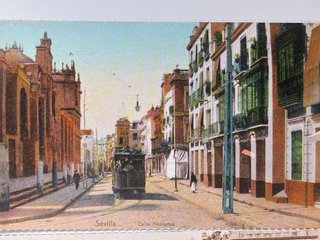 Lotto di 7 cartoline antiche di Siviglia