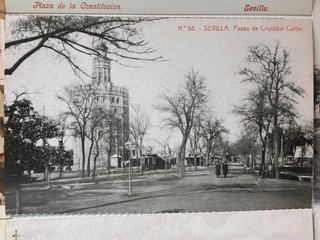 Lotto di 7 cartoline antiche di Siviglia
