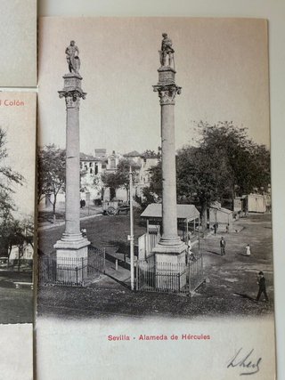 Lotto di 7 cartoline antiche di Siviglia