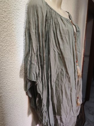 Blusa verde oliva talla única