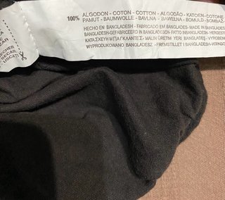 Camiseta Bershka Oversize Negra Talla L