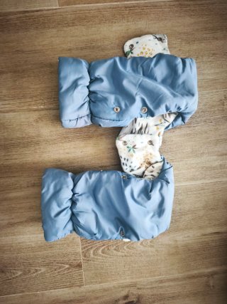 Guantes Carrito Bebé Invierno Azul