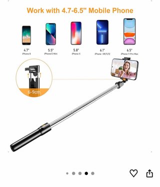 Palo Selfie Trípode Gritin Bluetooth Control