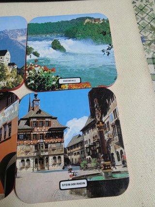 6 posavasos vintage Suiza