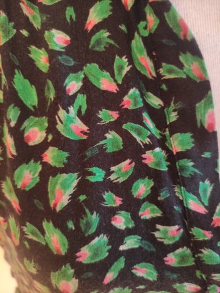 Vestido estampado manga larga talla única