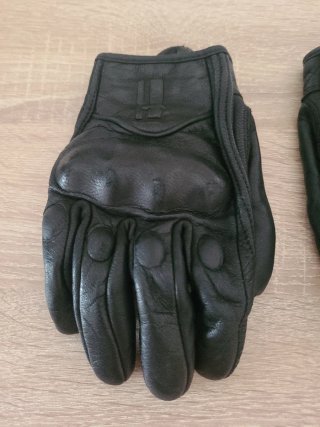 Guantes de moto negros talla S