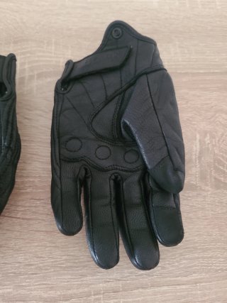 Guantes de moto negros talla S