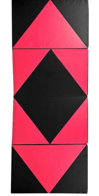 Esterilla Yoga Plegable Negra y Rosa