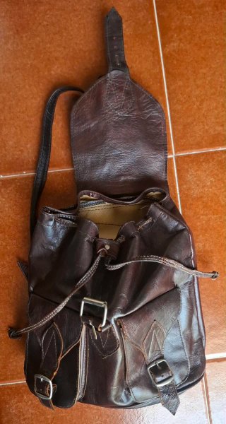 Mochila de cuero