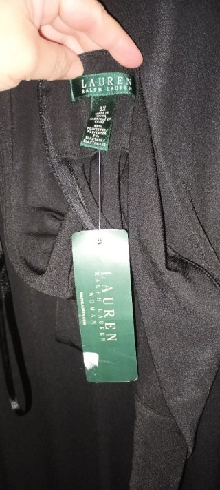 Mono negro ancho Ralph Lauren 3X ~ 54