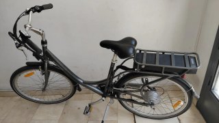 Bicicleta Eléctrica B'Twin 500 Gris
