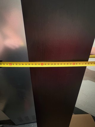 Espejo grande negro madera