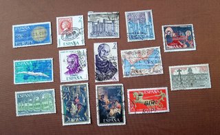 Sellos usados de España. VER FOTOS.