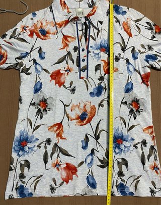 Camiseta floral manga corta mujer T38