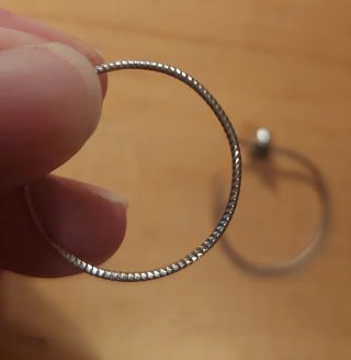 Aros de plata con textura